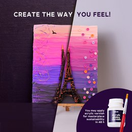 Okto Sensory Art 3D Painting - Travel - Paris