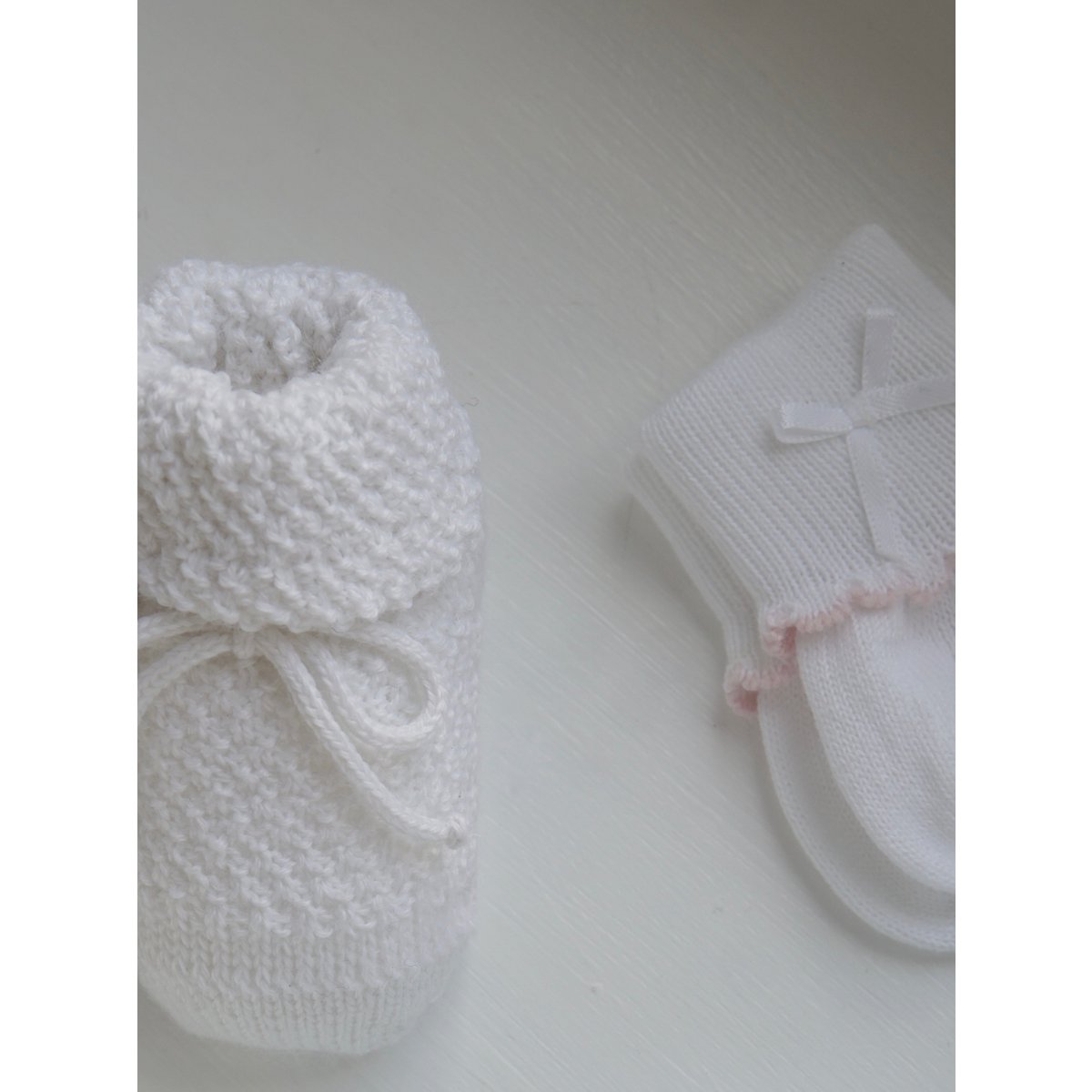 Newborn støvletter - cremet hvid