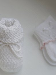 Newborn støvletter - cremet hvid