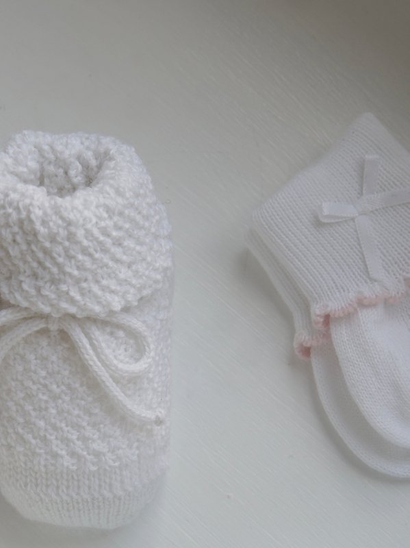 Newborn støvletter - cremet hvid
