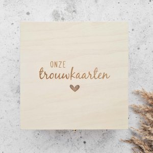Our wedding cards - storage box