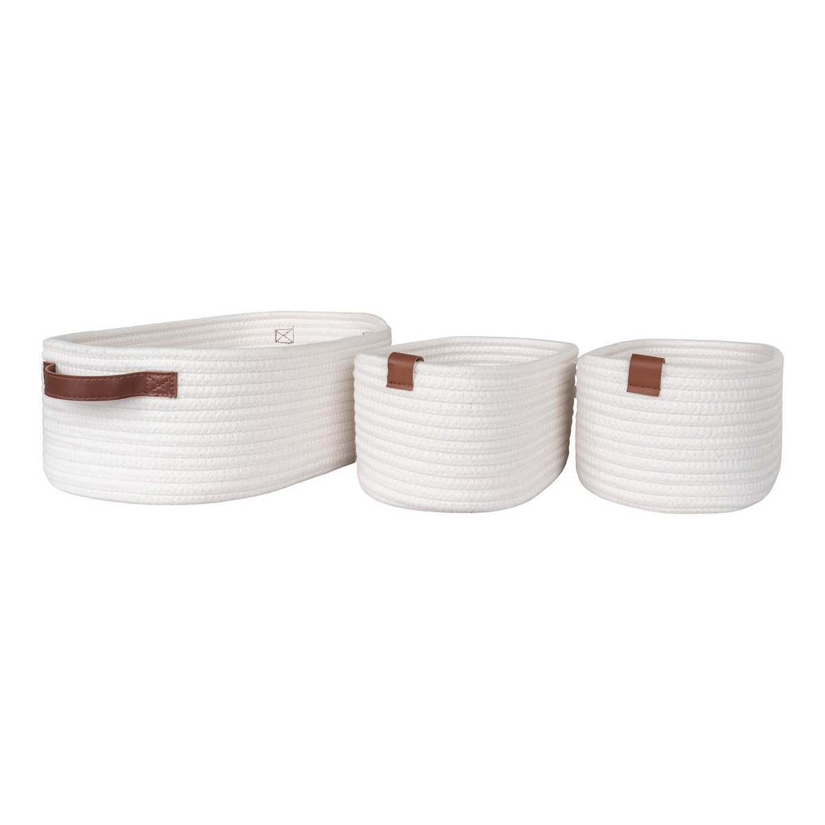 Jarana Baskets - White, set of 3
