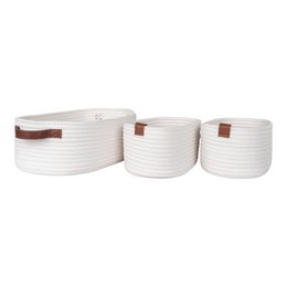 Jarana Baskets - White, set of 3