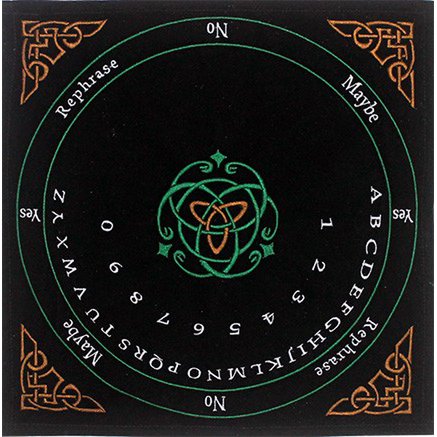 Velvet Pendulum Mat English -Celtic in Colors