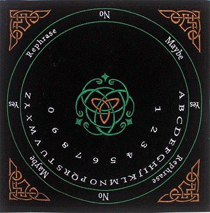 Velvet Pendulum Mat English -Celtic in Colors
