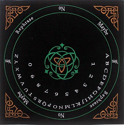Velvet Pendulum Mat English -Celtic in Colors