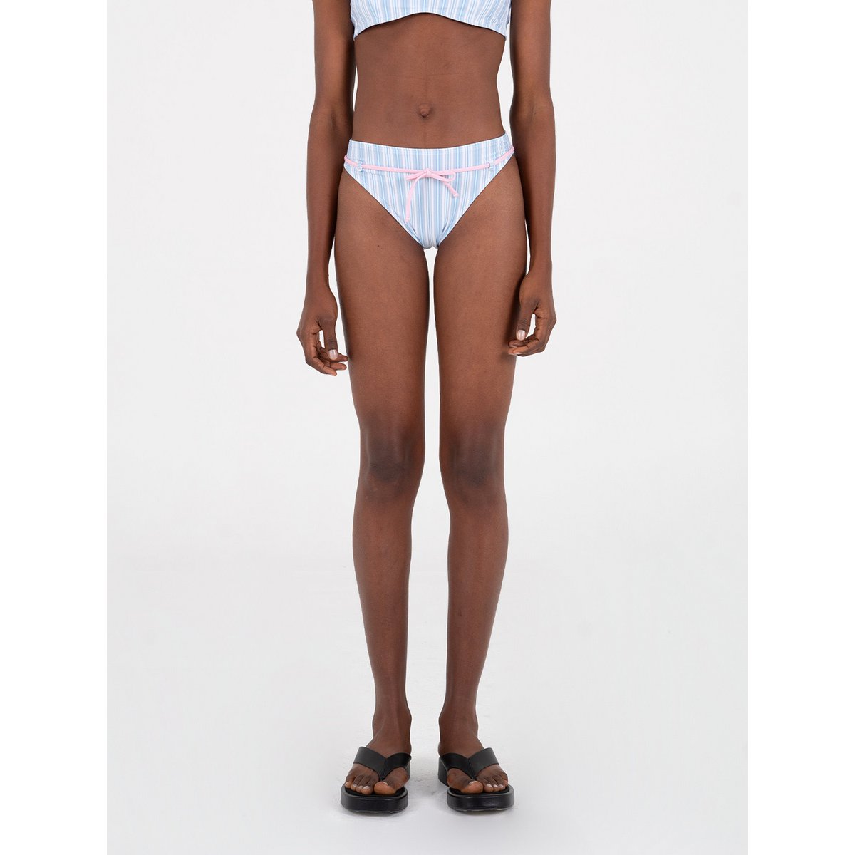 Bikiniunderdel med flodstribet print
