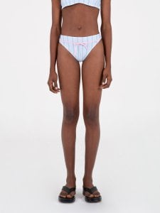 River Striped Print Bikini Bottom