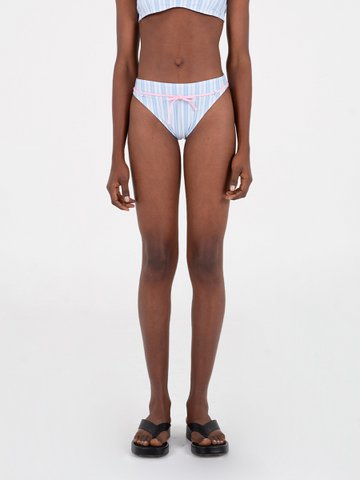 River Striped Print Bikini Bottom