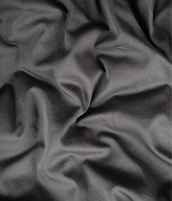 Satin-Bettlaken ohne Gummi, einfarbig Anthrazit
