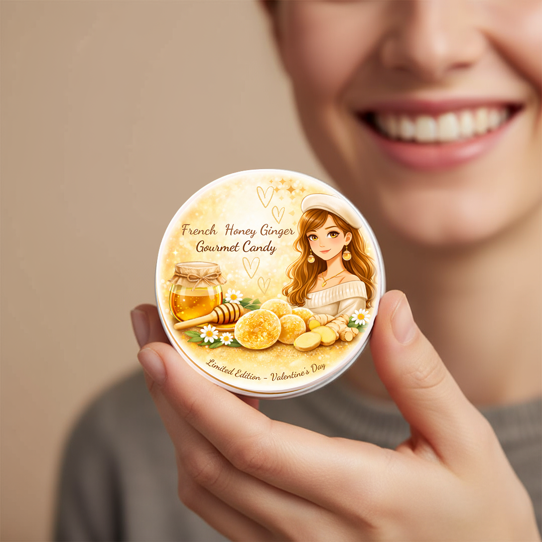 Handgemachte Süßigkeiten | Honig-Ingwer-Geschmack | 45g | LIEBE EDITION