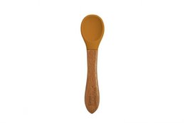 Silicone spoon yellow 14 cm Little Isabelle Rose