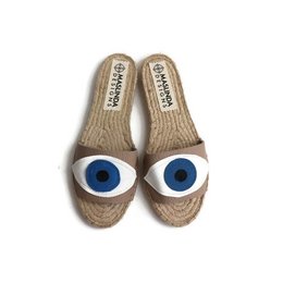Claquettes Evil Eye Beige