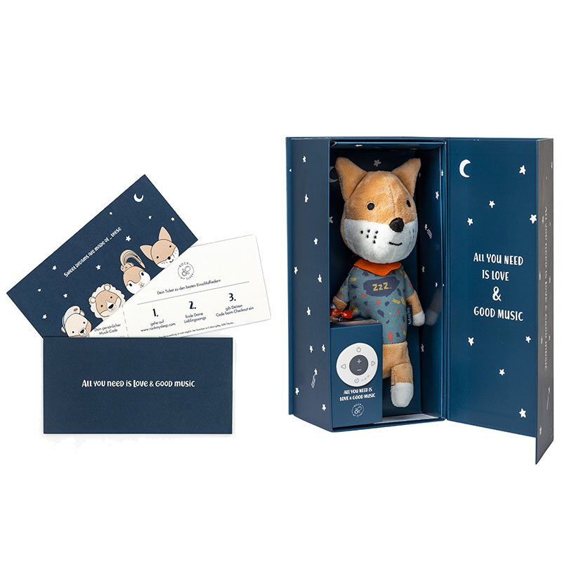 Frei bespielbare Spieluhr Peter der Fuchs – Geschenkset
