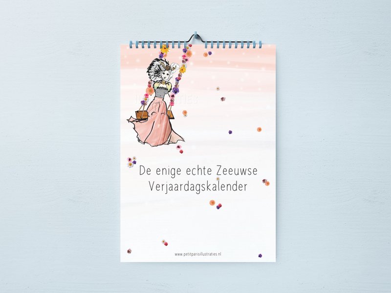 Zeeland souvenir - Zeeland Birthday Calendar – 12 months – Zeeland