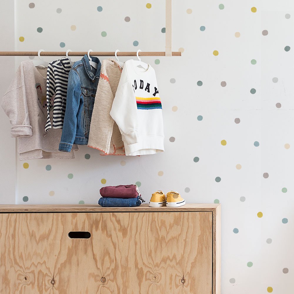 Pencil dots wall sticker