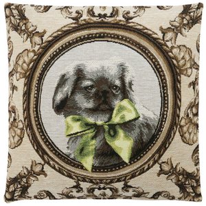 Kussenhoes Ribbon Dogs Groen