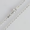 925 Sterling Silber Erbskette 2,2mm, diamantiert, silber