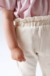 Pantaloni per bambini a vita alta in edizione limitata sostenibile | 100% cotone biologico