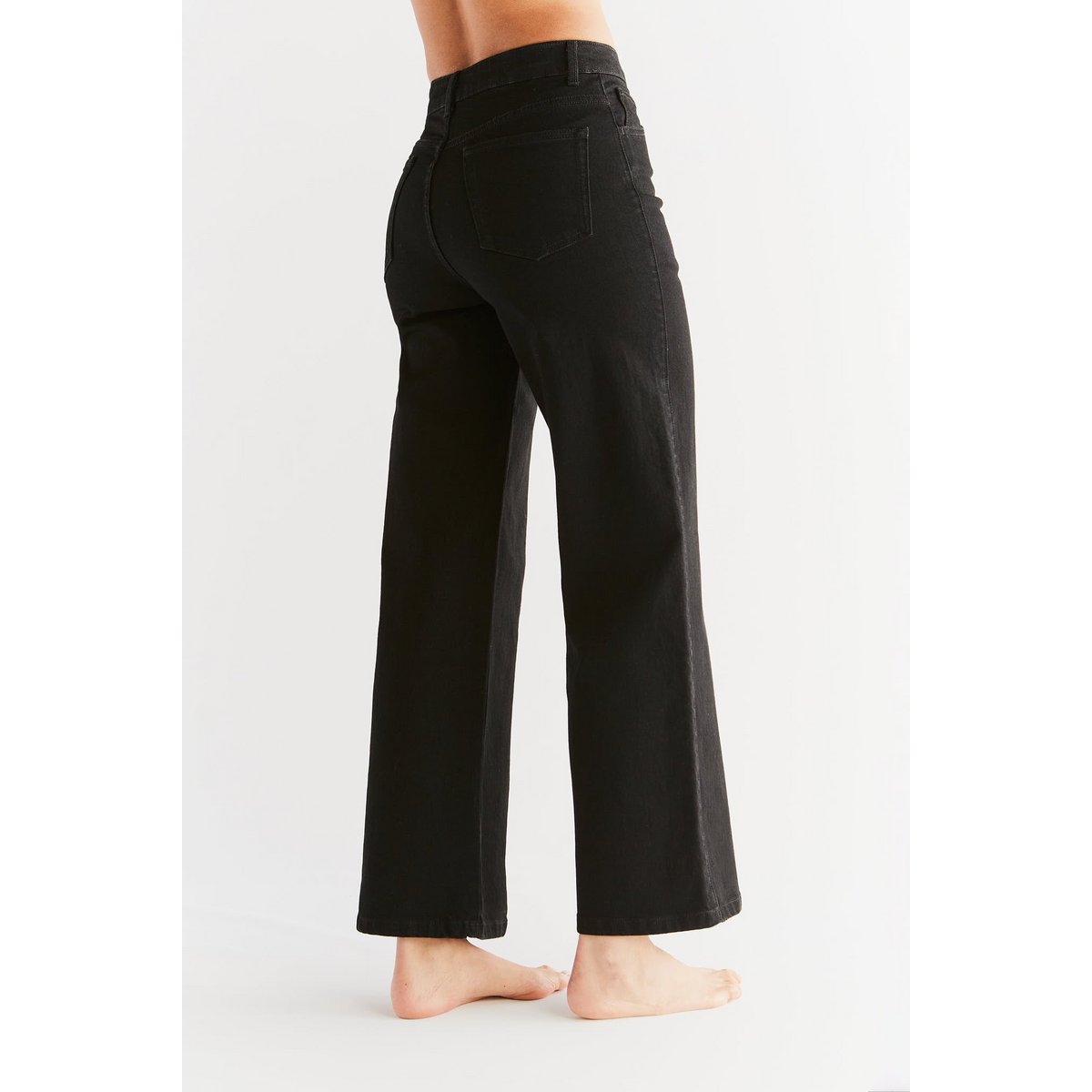 WE1010-104 | Jeans a gamba larga da uomo - Nero carbone