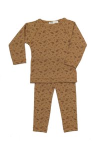 Pyjama 100% GOTS katoen Toffee