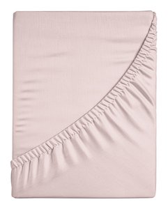 100% Cotton Satin Fitted Sheet Blush
