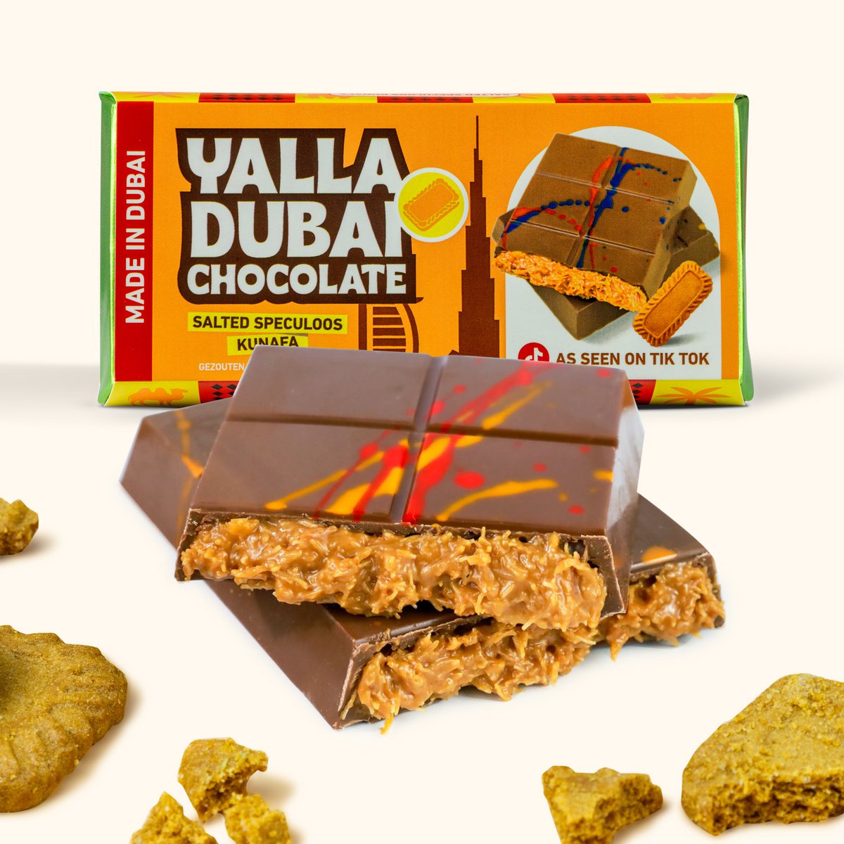 Saltet Speculoos Dubai Chokolade - 180 g