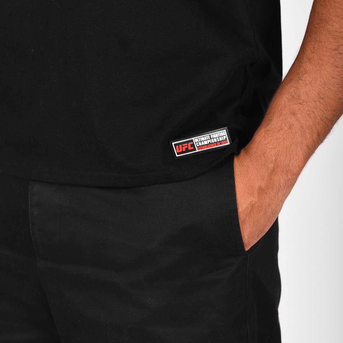 UFC officieel zwart T-shirt voor heren – collectie 2025/2026 – sport, training en streetwear – maten S tot XXL