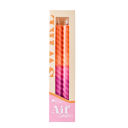 Vela LED en forma de remolino Sunset - Juego de 2