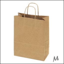 Papieren tas L – Kraft Bruin (doos van 250 stuks)