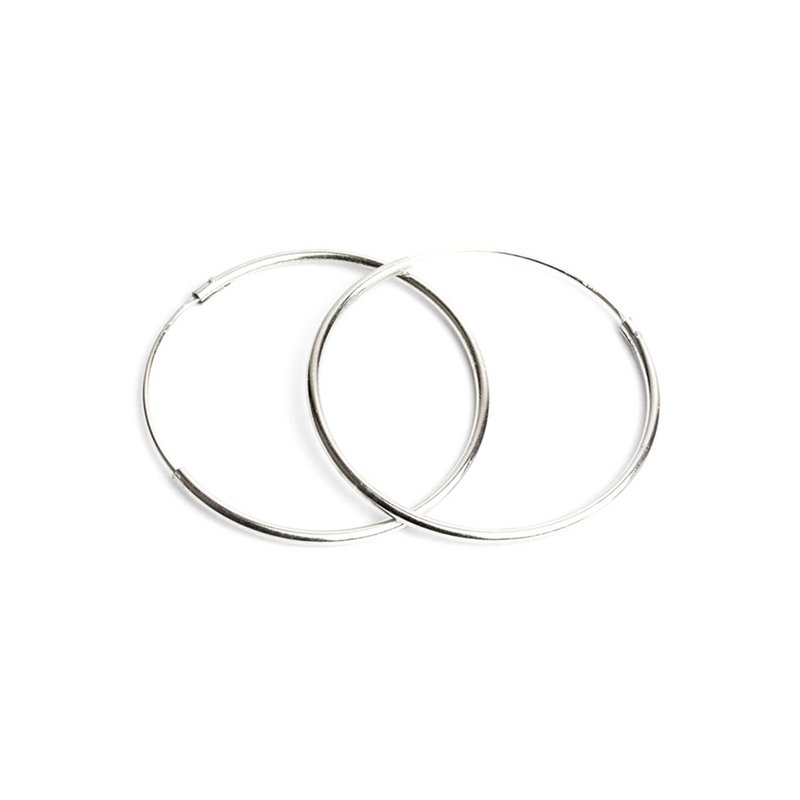 Creole 925 silver 30mm