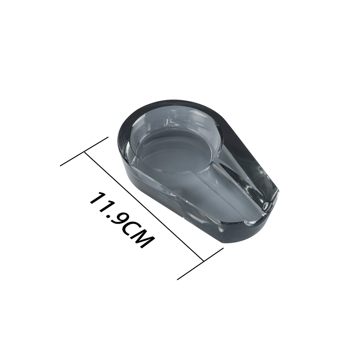 Ashtray for glass cigar