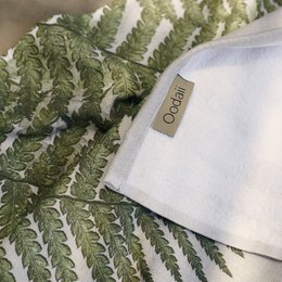 Hammam Terry Bamboe Katoenen Handdoek - Varenprint