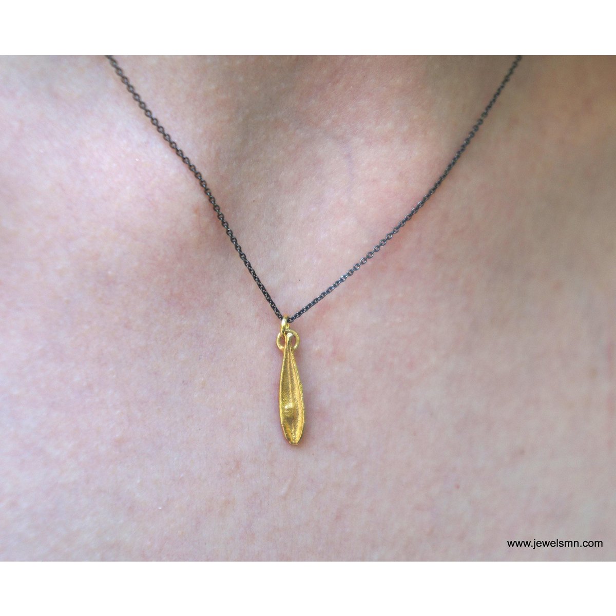 Real Olive Leaf Gold Necklace, Handmade Nature-Inspired Jewelry, Organic Tree Pendant, Gift for Luck & Success, Sterling Silver 925