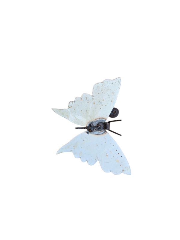 METALEN KLEINE WITTE VLINDER
