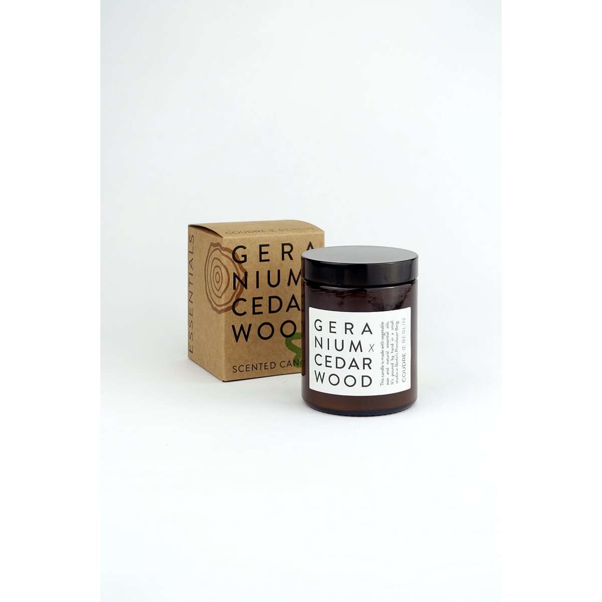 geranium x cedarwood / ESSENTIALS scented candle