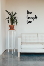 Live Laugh Love Metal Wall Art