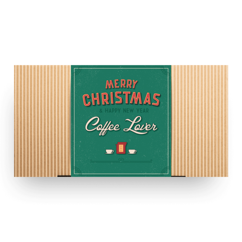 Merry Christmas Retro Coffee Gift Box