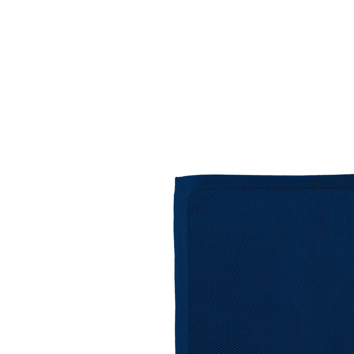 Midnight blue knitted pocket square