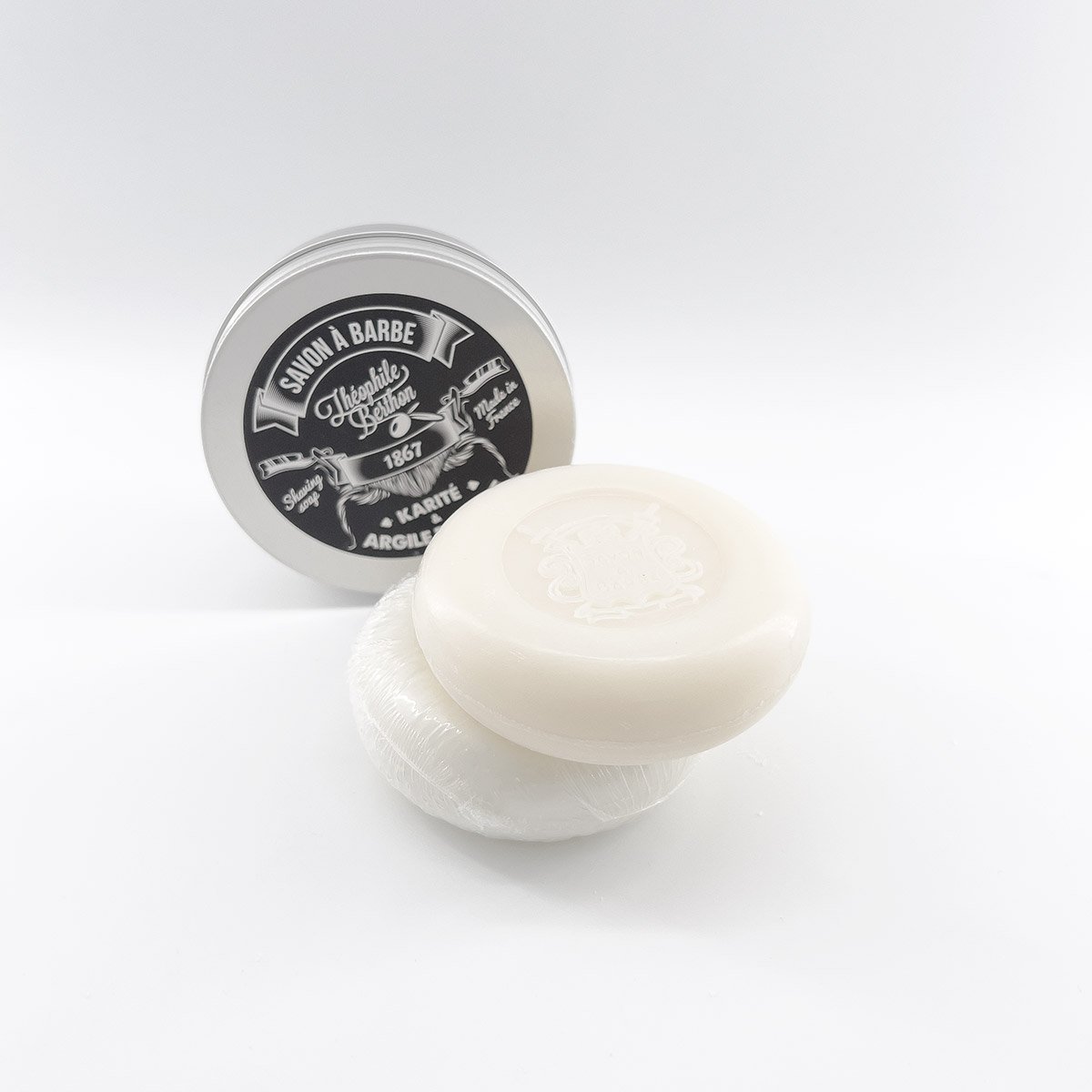 Recharge Savon à barbe aux 3 actifs naturels issus de l'agriculture biologique. 100g