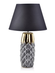 Lara Lampe H52x12Cm Gold-Grau-Matt