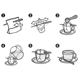 TEA FILTERS + STICK, Tea Filters + 1 Stick