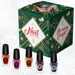 Calendrier de l'Avent 24 vernis à ongles 3, a 24-piece nail polish advent calendar with a variety of festive colors and designs.