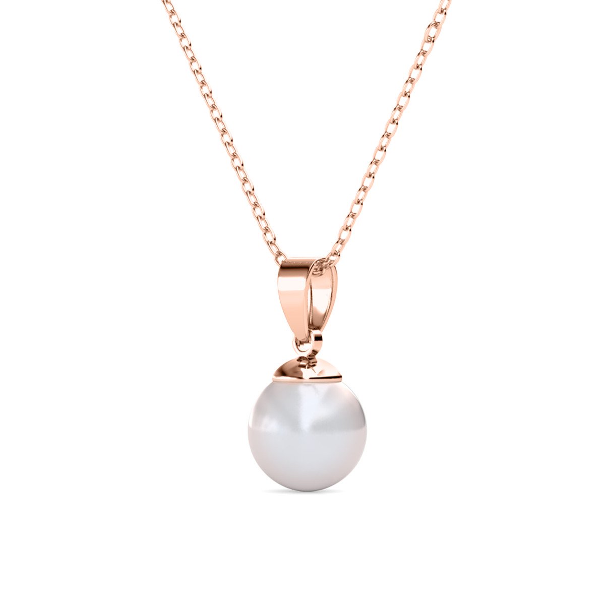 Perlmutt-Trio-Sets – Roségold und Kristall