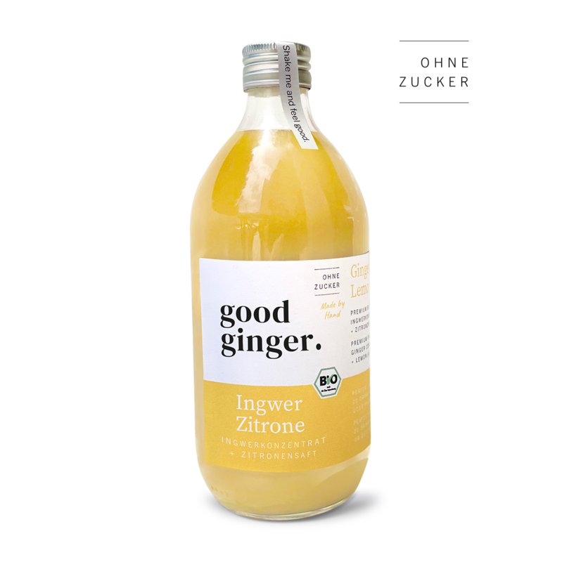Økologisk ingefærkoncentrat + citronsaft