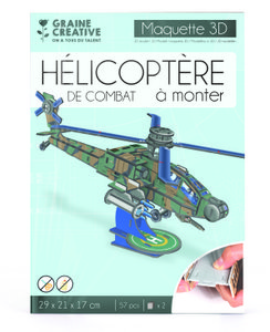 3 D MODEL HELICOPTER APACHE