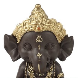 Statuette Ganesh 3 - Glücksbringer - Zen und Feng Shui Dekoration - Um eine entspannende und spirituelle Atmosphäre zu schaffen - Geschenkidee