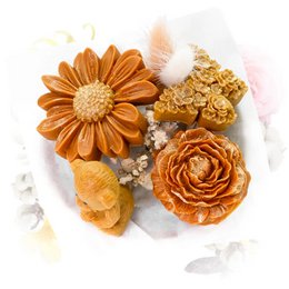 Buket med duft af bomuldsblomster