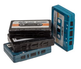 Metal storage box, Music cassette,