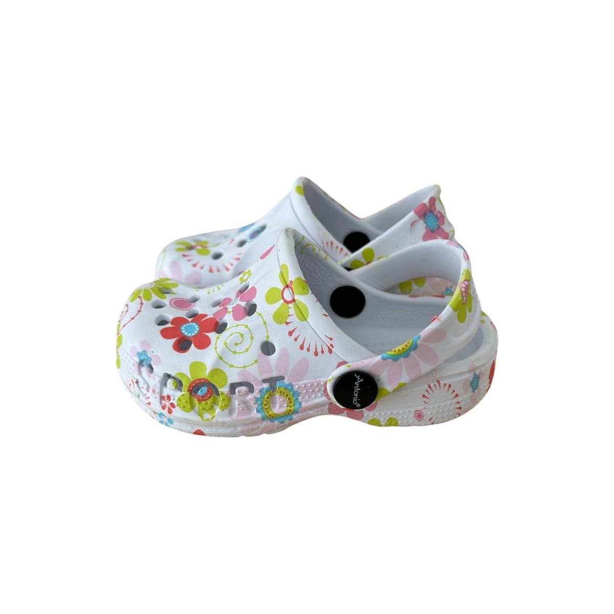Baby & children Clogs with flower pattern »Cheap children's shoes» Children's bathing flaps »Shoes for babies & toddlers» flip-flops with straps and cut-outs
